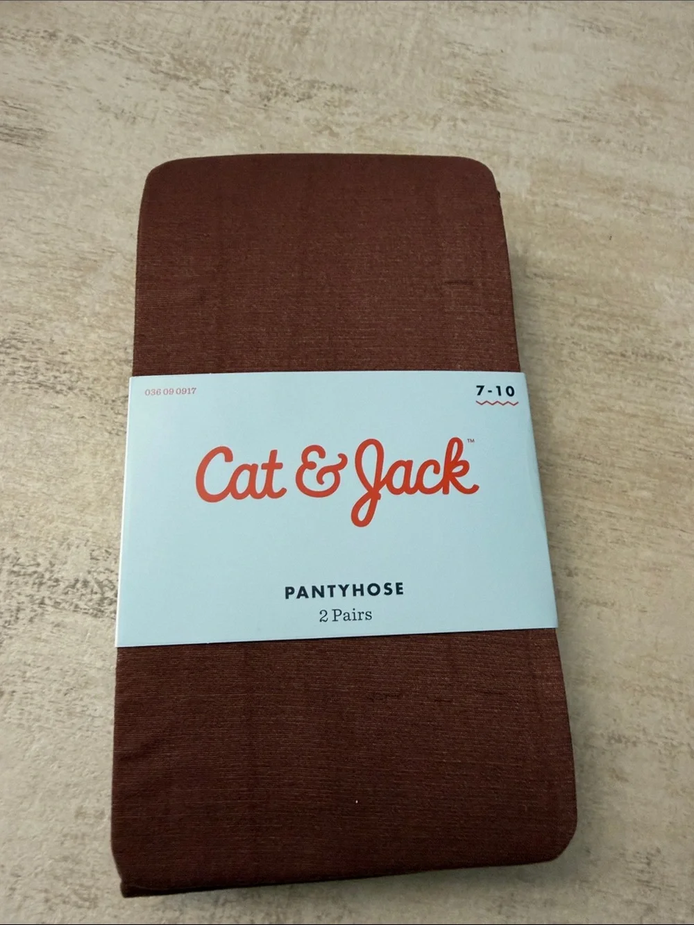 Cat & Jack Brown “cocoa” Smooth Pantyhose Duo